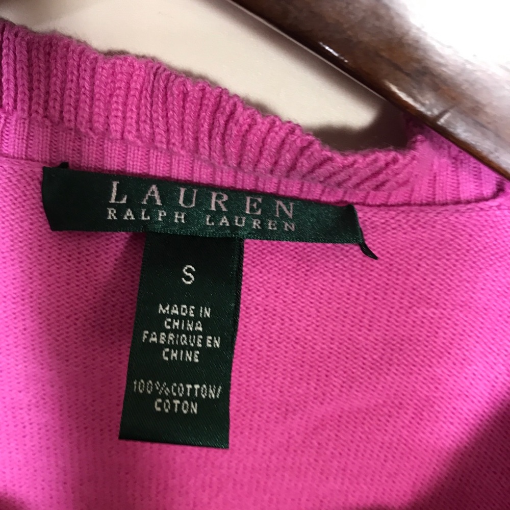 Ralph Lauren Womens Long Sleeve Pink Cotton Shirt Size Small - Picture 4 of 6